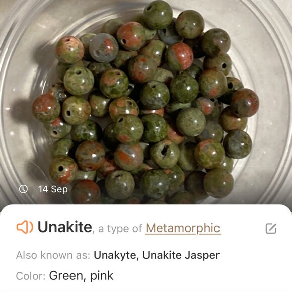 Genuine Jungle Green Unakite Necklace, Natural Gemstone Pendant Necklace - Picture 15 of 16